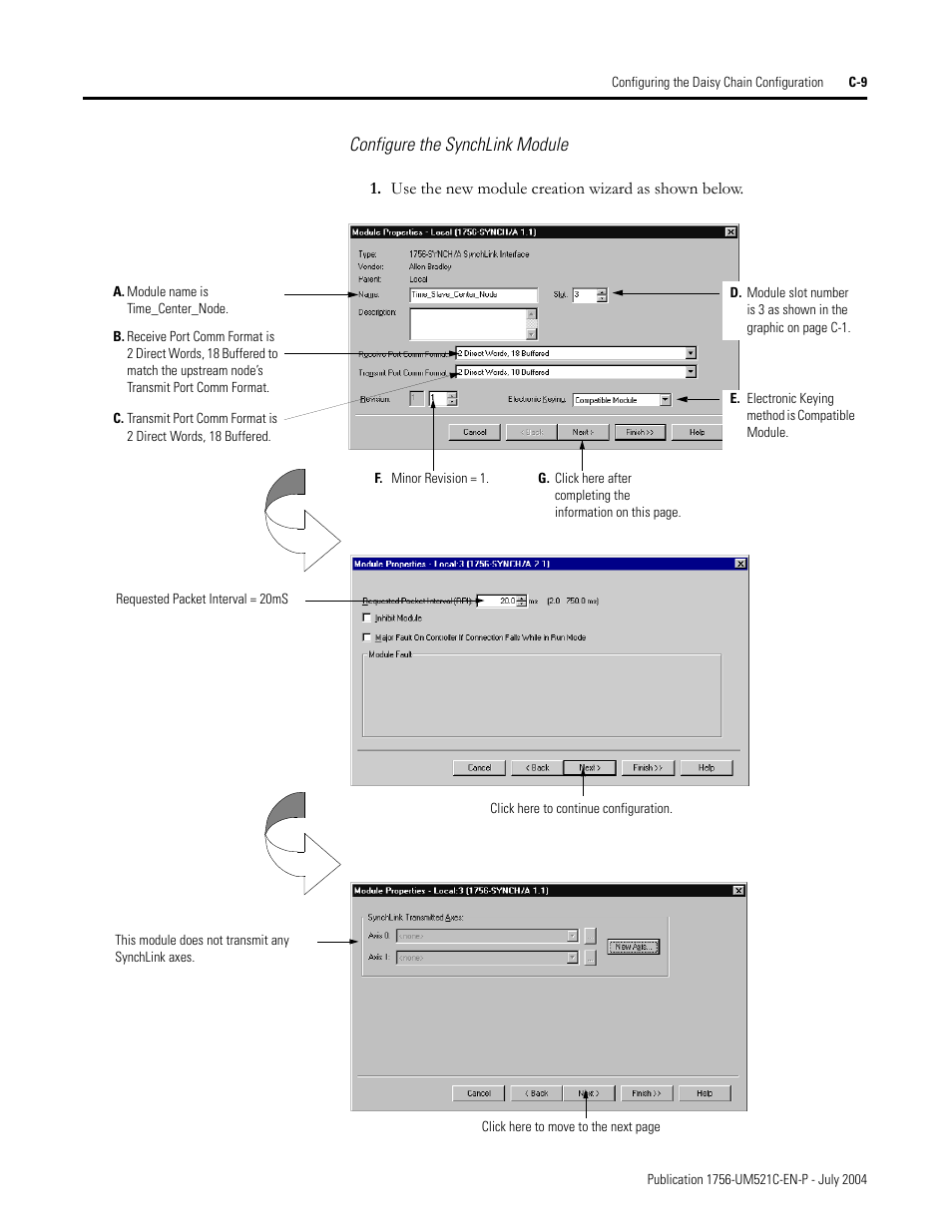 Configure the synchlink module | Rockwell Automation 1756-SYNCH ControlLogix SynchLink Module User Manual User Manual | Page 103 / 146