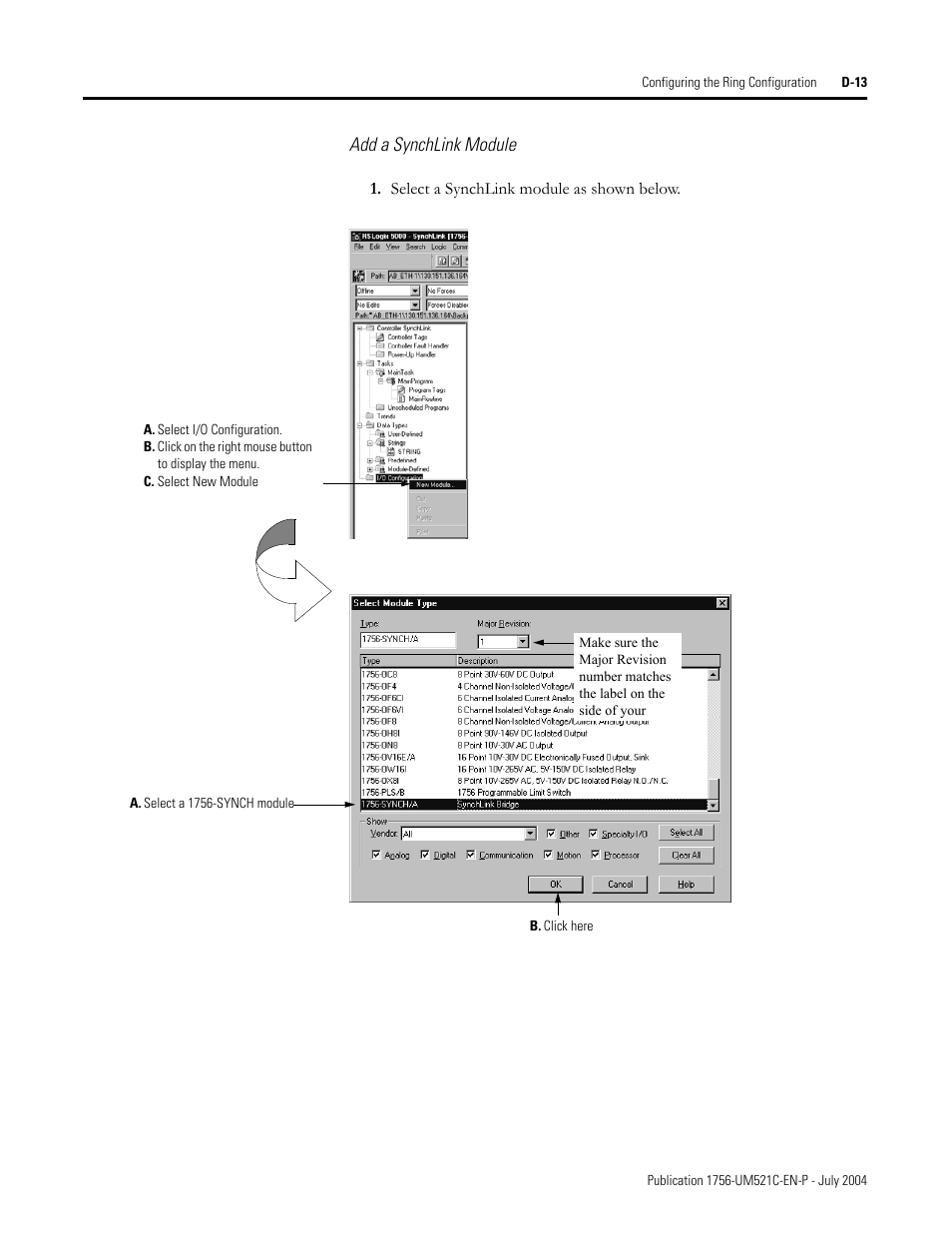 Rockwell Automation 1756-SYNCH ControlLogix SynchLink Module User Manual User Manual | Page 123 / 146