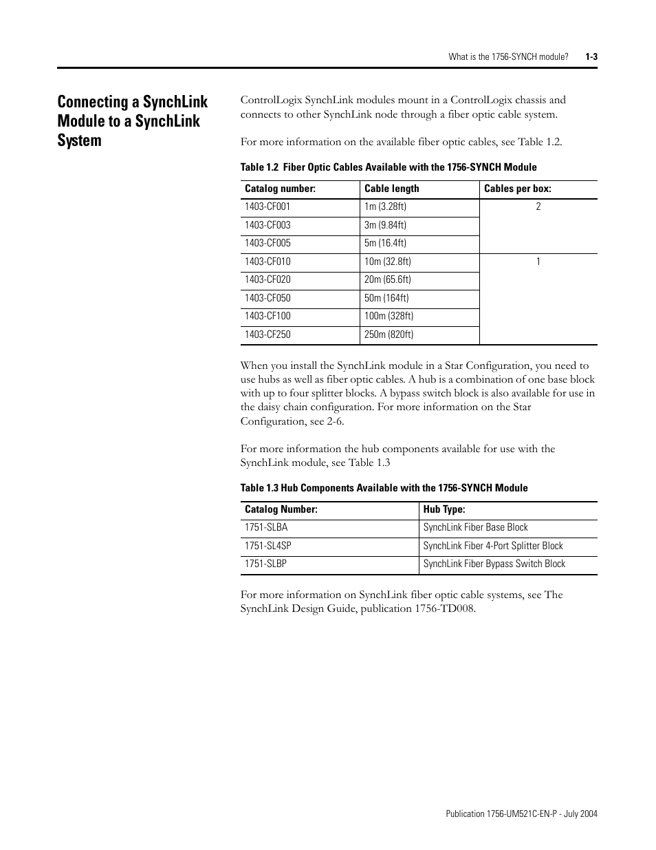 Rockwell Automation 1756-SYNCH ControlLogix SynchLink Module User Manual User Manual | Page 17 / 146