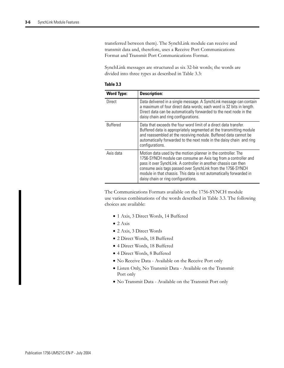 Rockwell Automation 1756-SYNCH ControlLogix SynchLink Module User Manual User Manual | Page 34 / 146