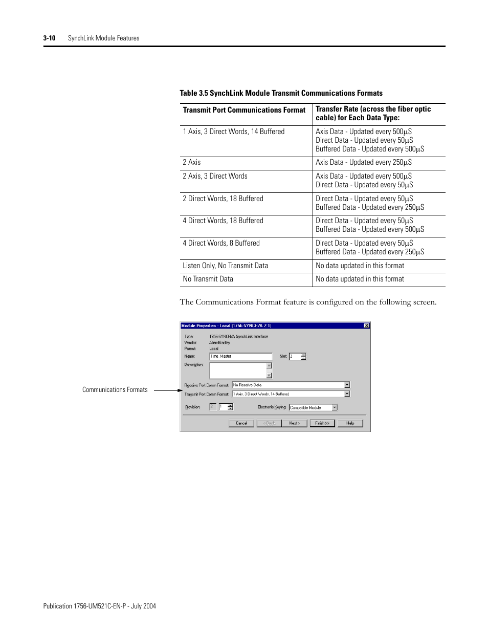 Rockwell Automation 1756-SYNCH ControlLogix SynchLink Module User Manual User Manual | Page 38 / 146