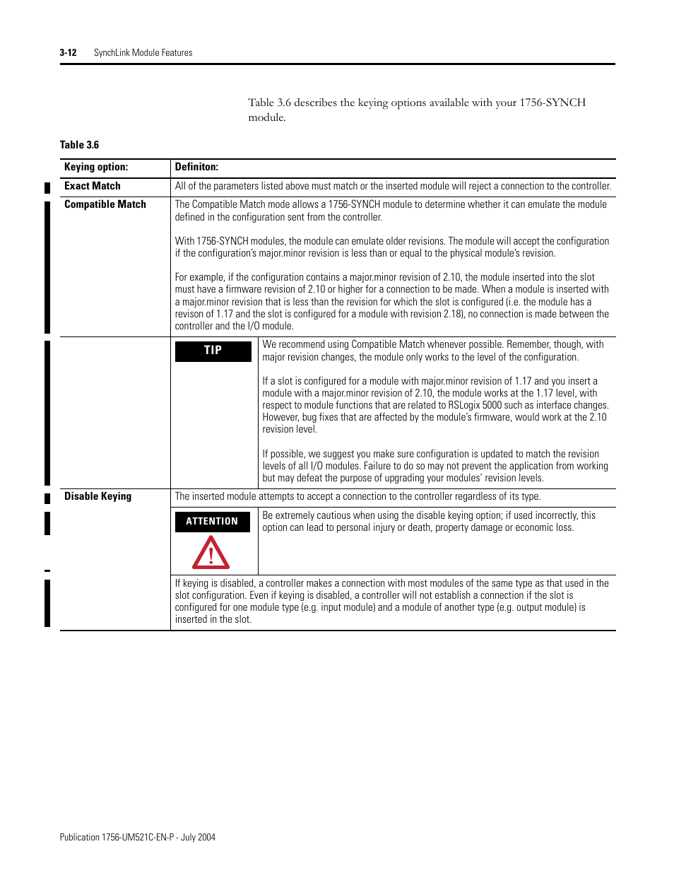 Rockwell Automation 1756-SYNCH ControlLogix SynchLink Module User Manual User Manual | Page 40 / 146