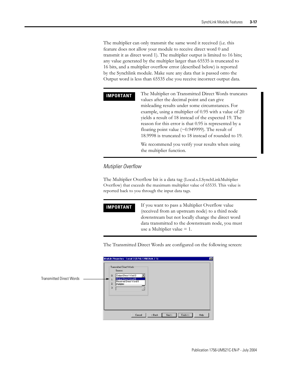 Rockwell Automation 1756-SYNCH ControlLogix SynchLink Module User Manual User Manual | Page 45 / 146