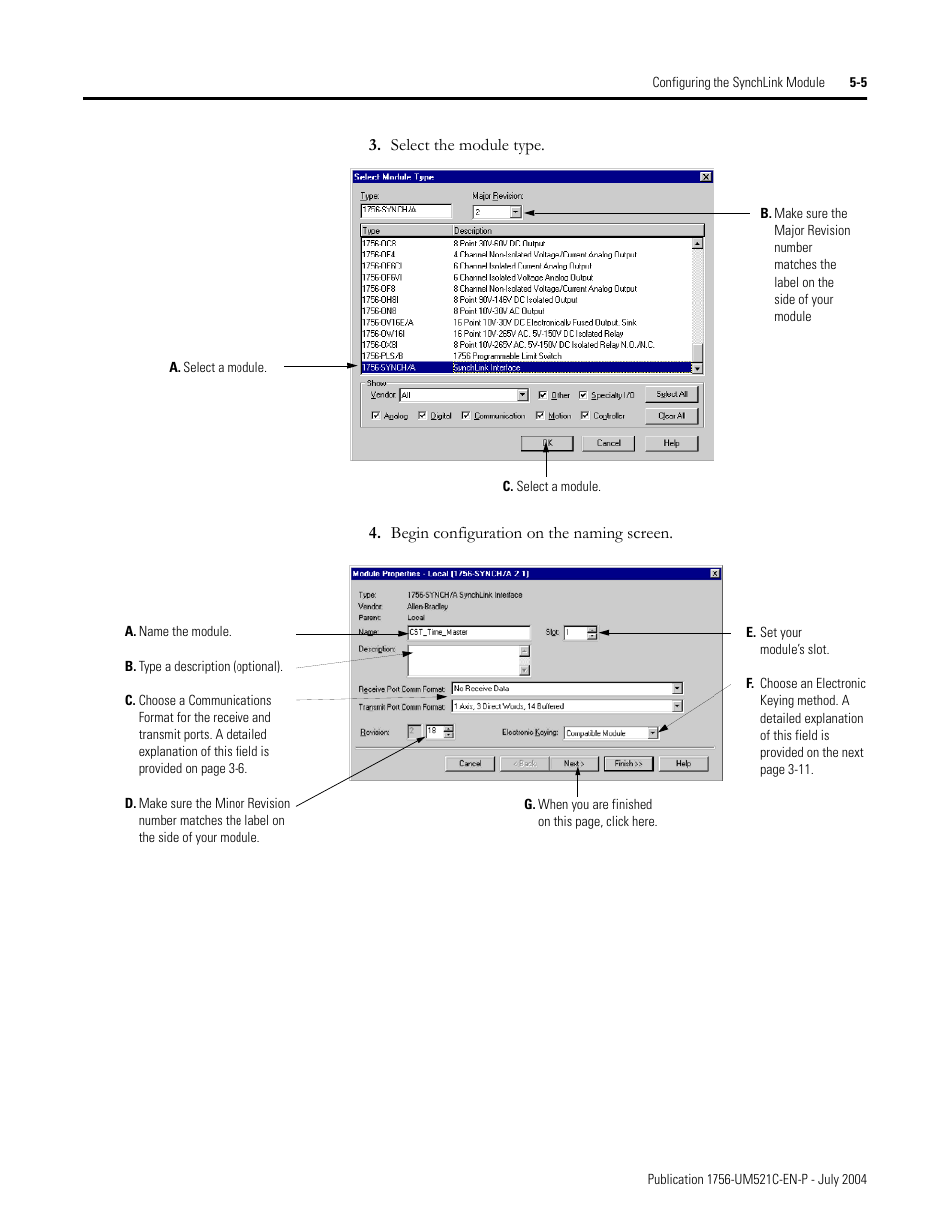 Rockwell Automation 1756-SYNCH ControlLogix SynchLink Module User Manual User Manual | Page 57 / 146
