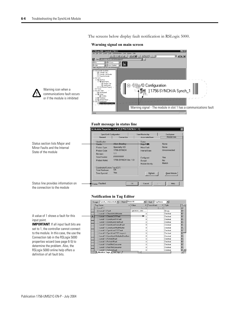 Rockwell Automation 1756-SYNCH ControlLogix SynchLink Module User Manual User Manual | Page 66 / 146