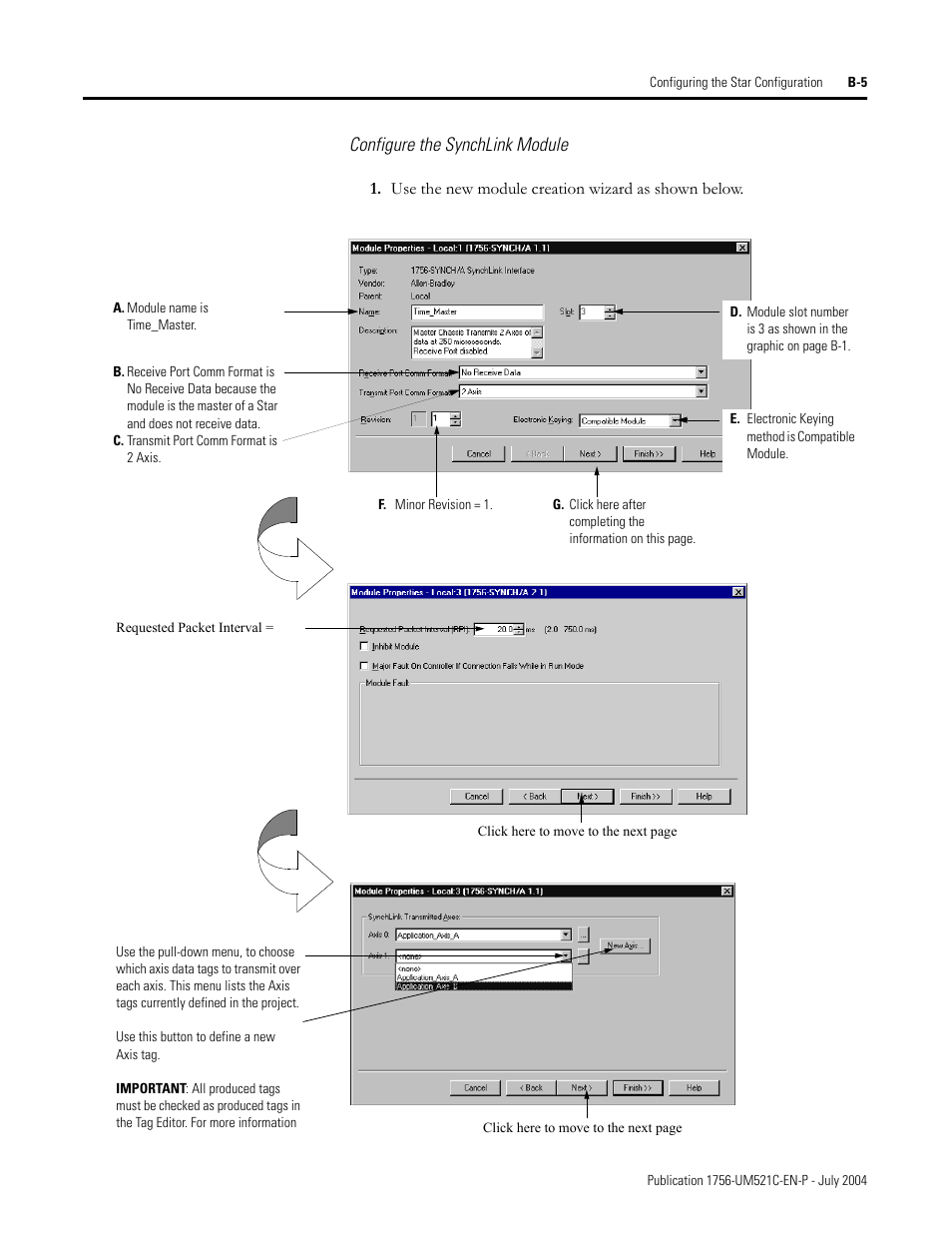 Configure the synchlink module | Rockwell Automation 1756-SYNCH ControlLogix SynchLink Module User Manual User Manual | Page 81 / 146