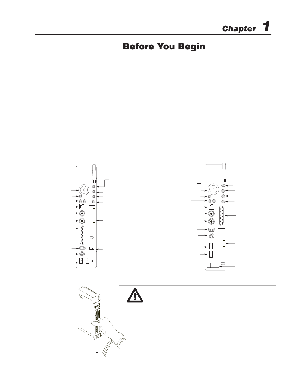 Before you begin, Chapter, Introduction | Identify the processor’s front panel components | Rockwell Automation 1785-L20C_L40C QUICK START CONTROLNET PLC-5 User Manual | Page 9 / 34