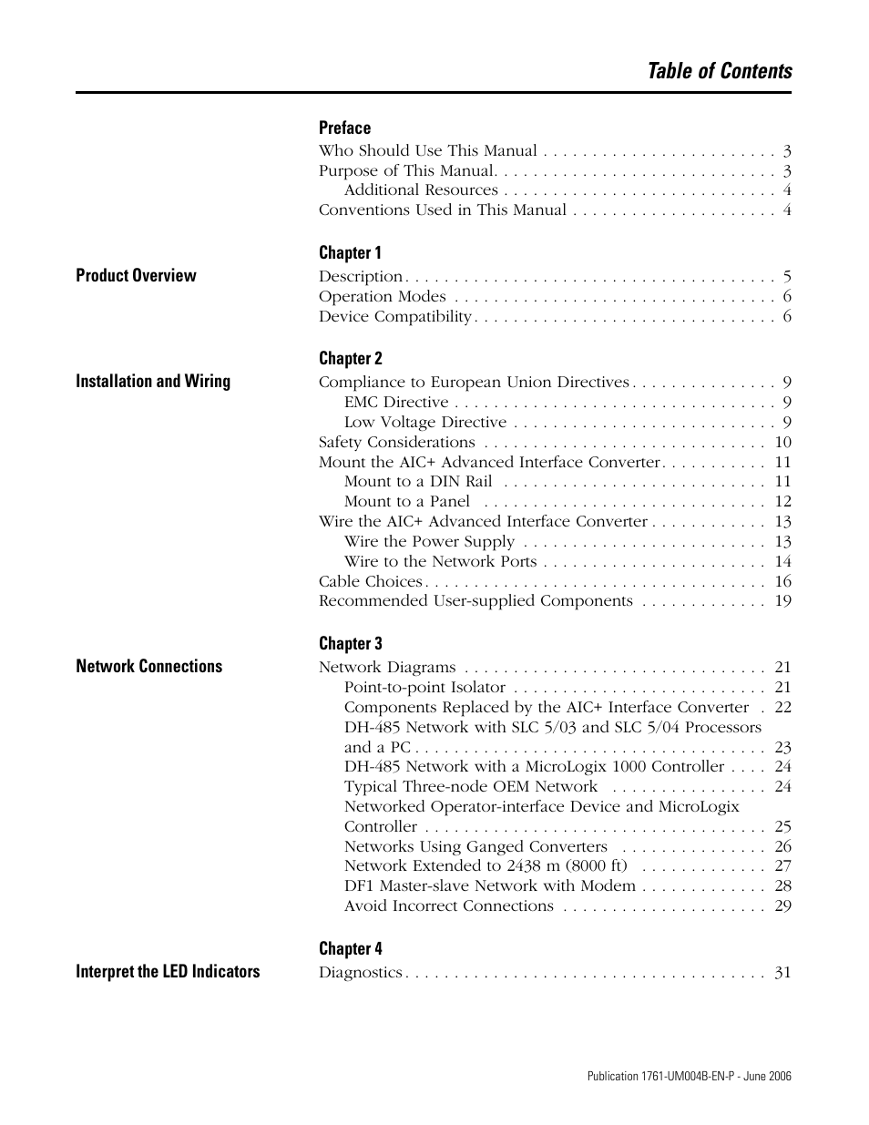 Rockwell Automation 1761-NET-AIC Advanced Interface Converter (AIC+) User Manual User Manual | Page 5 / 46