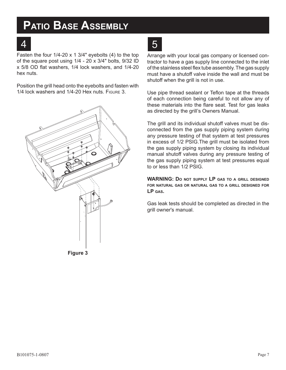 Atio, Ssembly | Broilmaster SSPB26-1 User Manual | Page 7 / 8