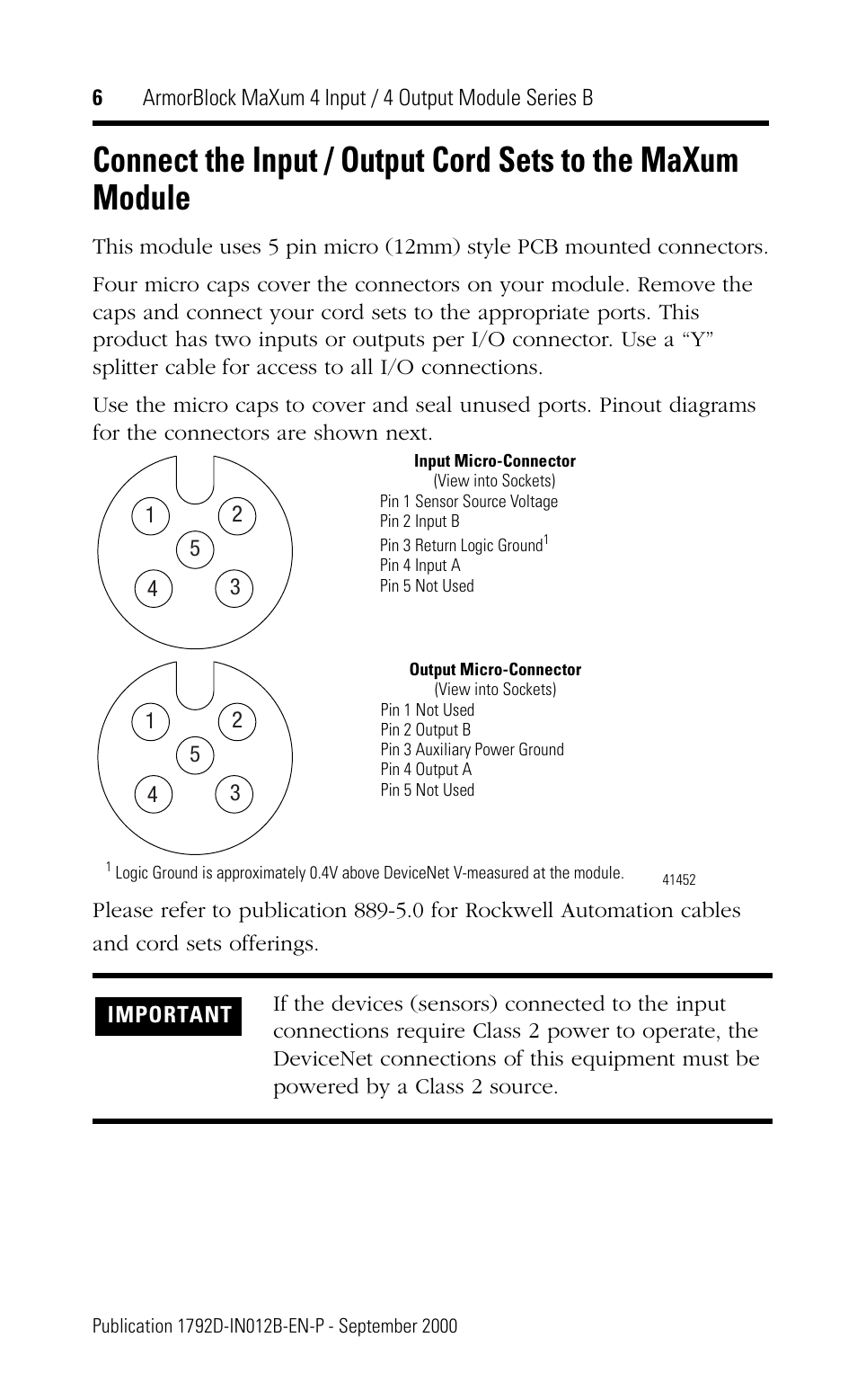 Rockwell Automation 1792D-4BVT4D ArmorBlock MaXum 4 Input/4 Output Module Series B User Manual | Page 6 / 16
