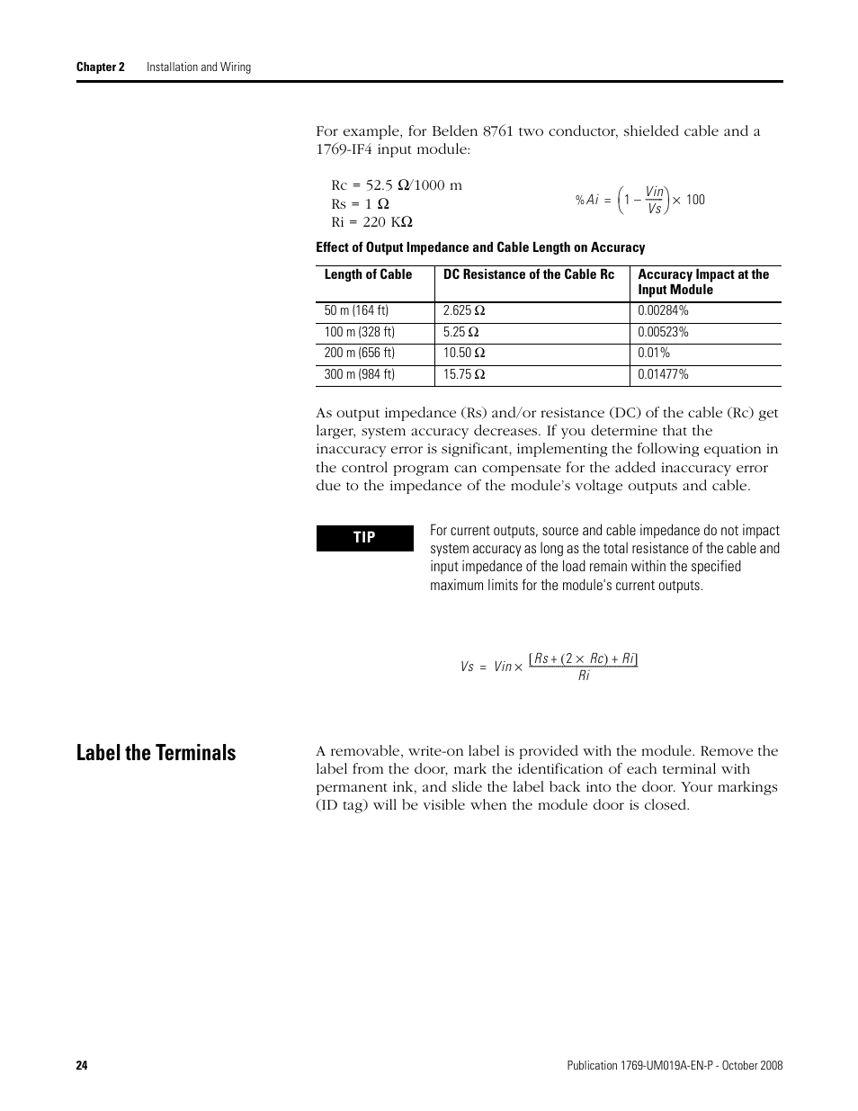Label the terminals | Rockwell Automation 1769-IF4FXOF2F Compact Combination Fast Analog I/O Module User Manual | Page 24 / 94