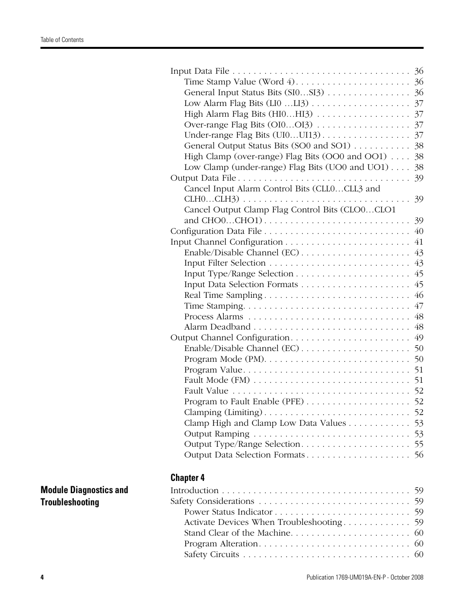 Rockwell Automation 1769-IF4FXOF2F Compact Combination Fast Analog I/O Module User Manual | Page 4 / 94