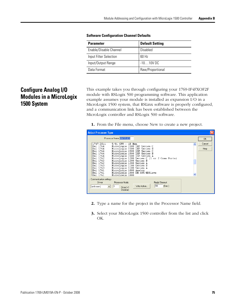 Rockwell Automation 1769-IF4FXOF2F Compact Combination Fast Analog I/O Module User Manual | Page 75 / 94