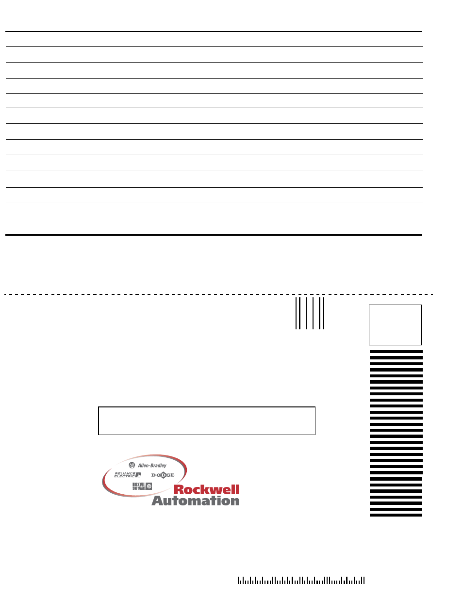 Business reply mail | Rockwell Automation 1747-SCNR ControlNet Scanner Module Reference Manual User Manual | Page 142 / 144