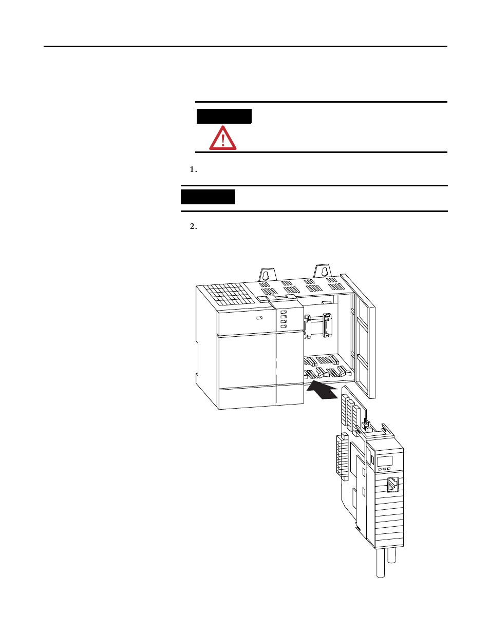 Insert the 1747-scnr scanner into the chassis | Rockwell Automation 1747-SCNR ControlNet Scanner Module Reference Manual User Manual | Page 16 / 144