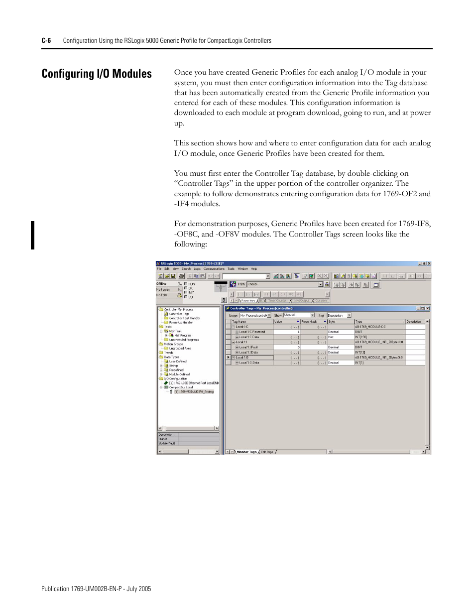 Configuring i/o modules | Rockwell Automation 1769-OF2 Compact I/O Analog Modules User Manual | Page 158 / 184