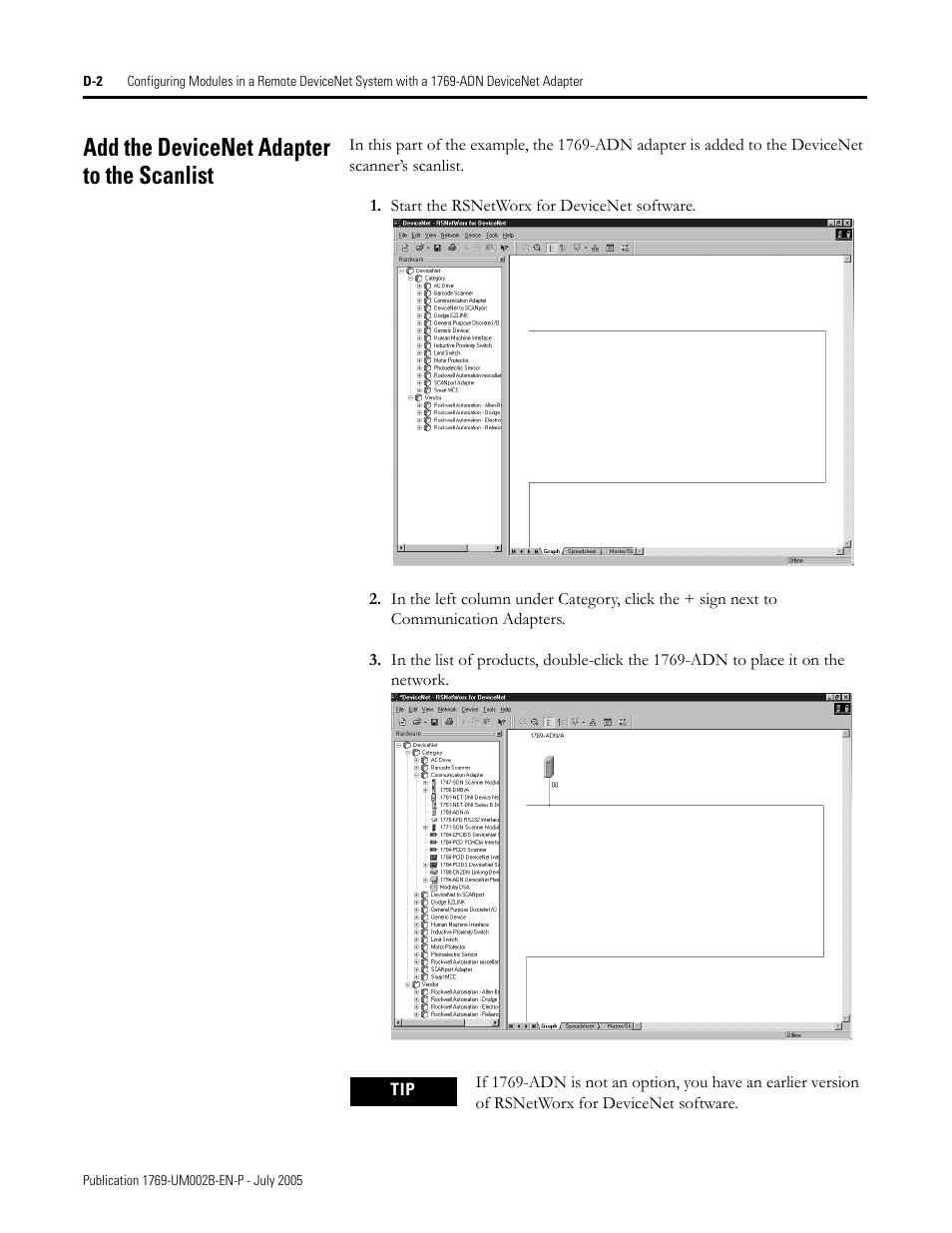 Add the devicenet adapter to the scanlist | Rockwell Automation 1769-OF2 Compact I/O Analog Modules User Manual | Page 162 / 184