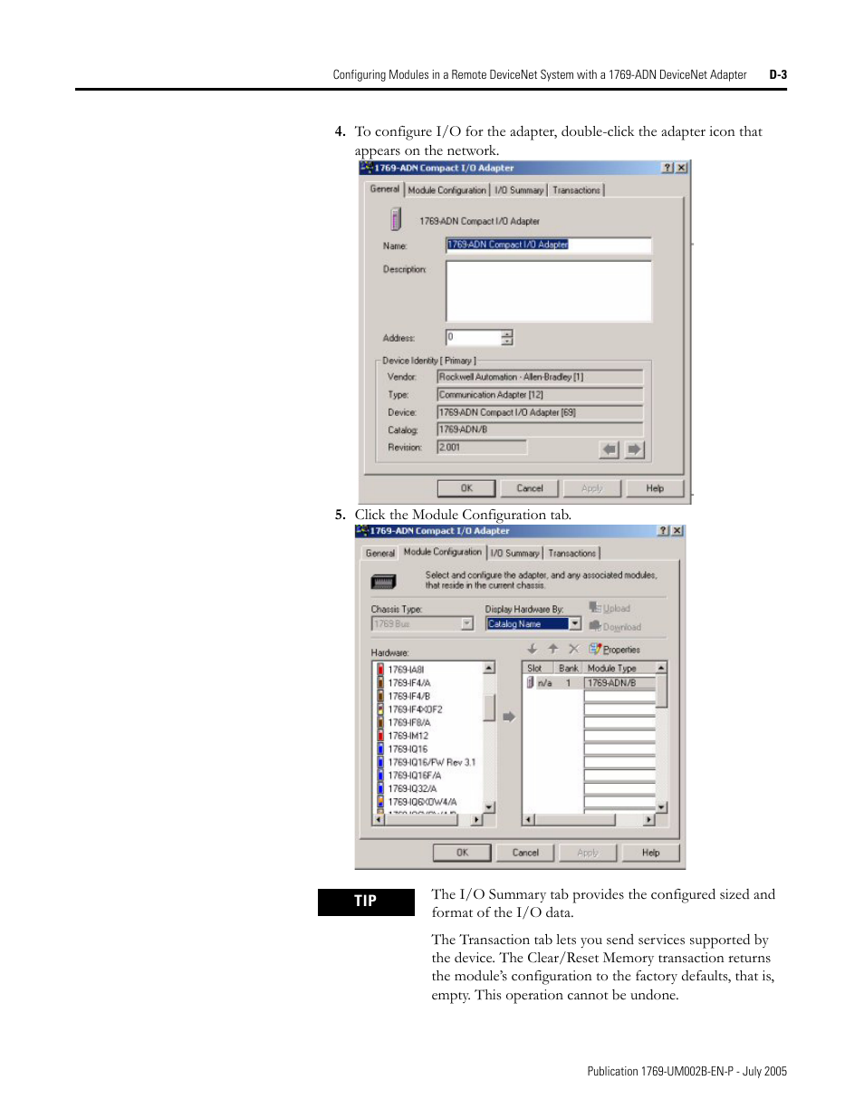 Rockwell Automation 1769-OF2 Compact I/O Analog Modules User Manual | Page 163 / 184