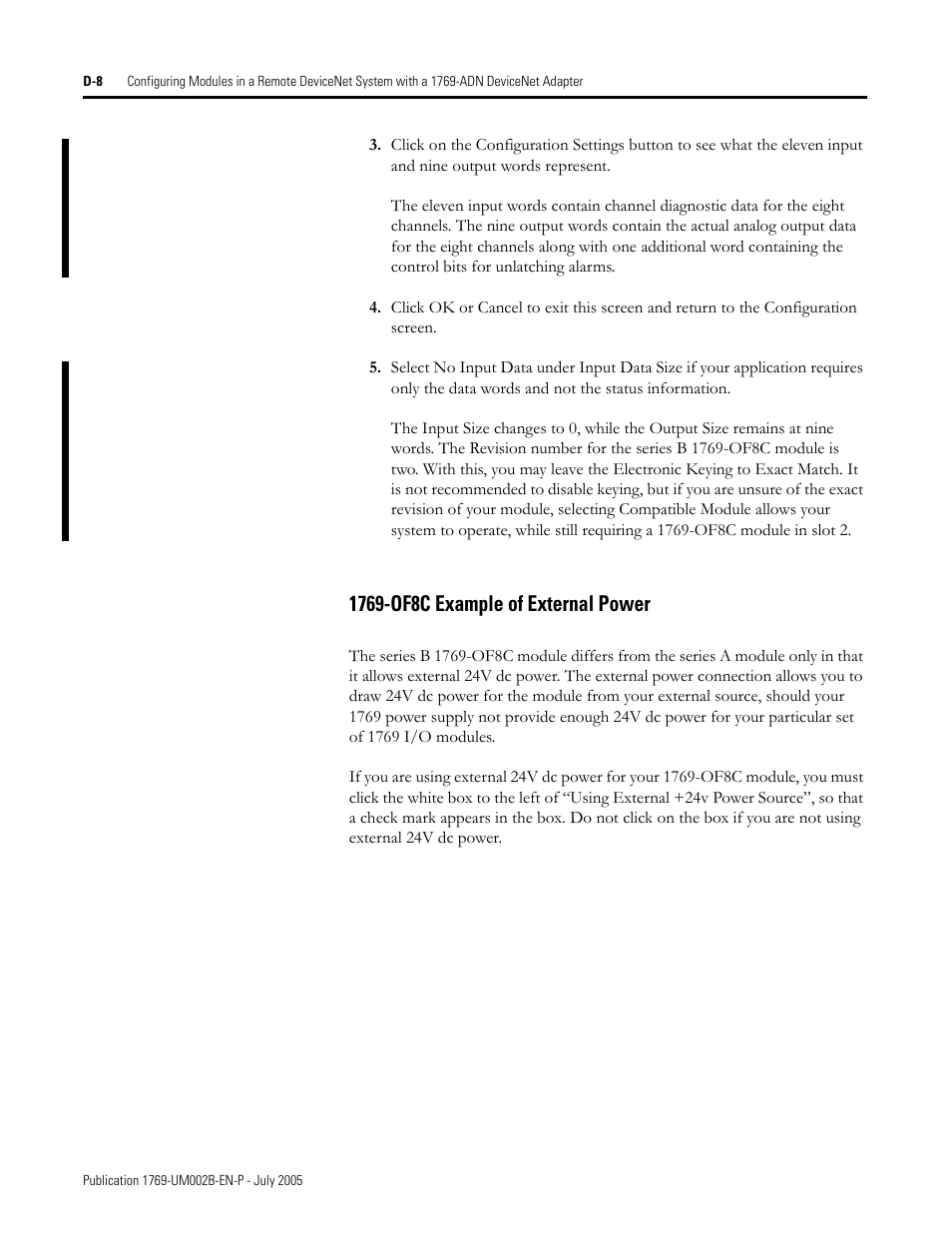 Rockwell Automation 1769-OF2 Compact I/O Analog Modules User Manual | Page 168 / 184