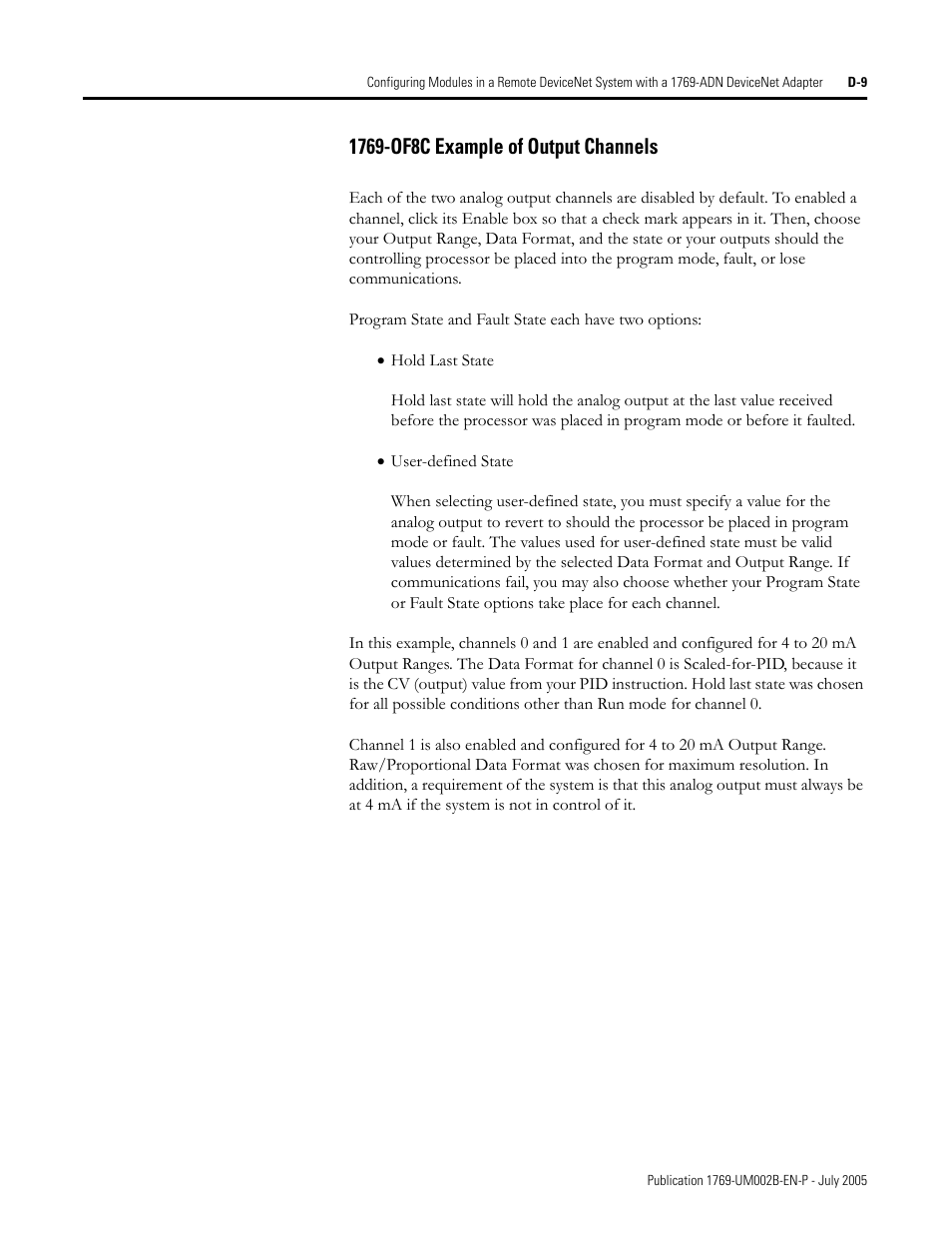 Rockwell Automation 1769-OF2 Compact I/O Analog Modules User Manual | Page 169 / 184