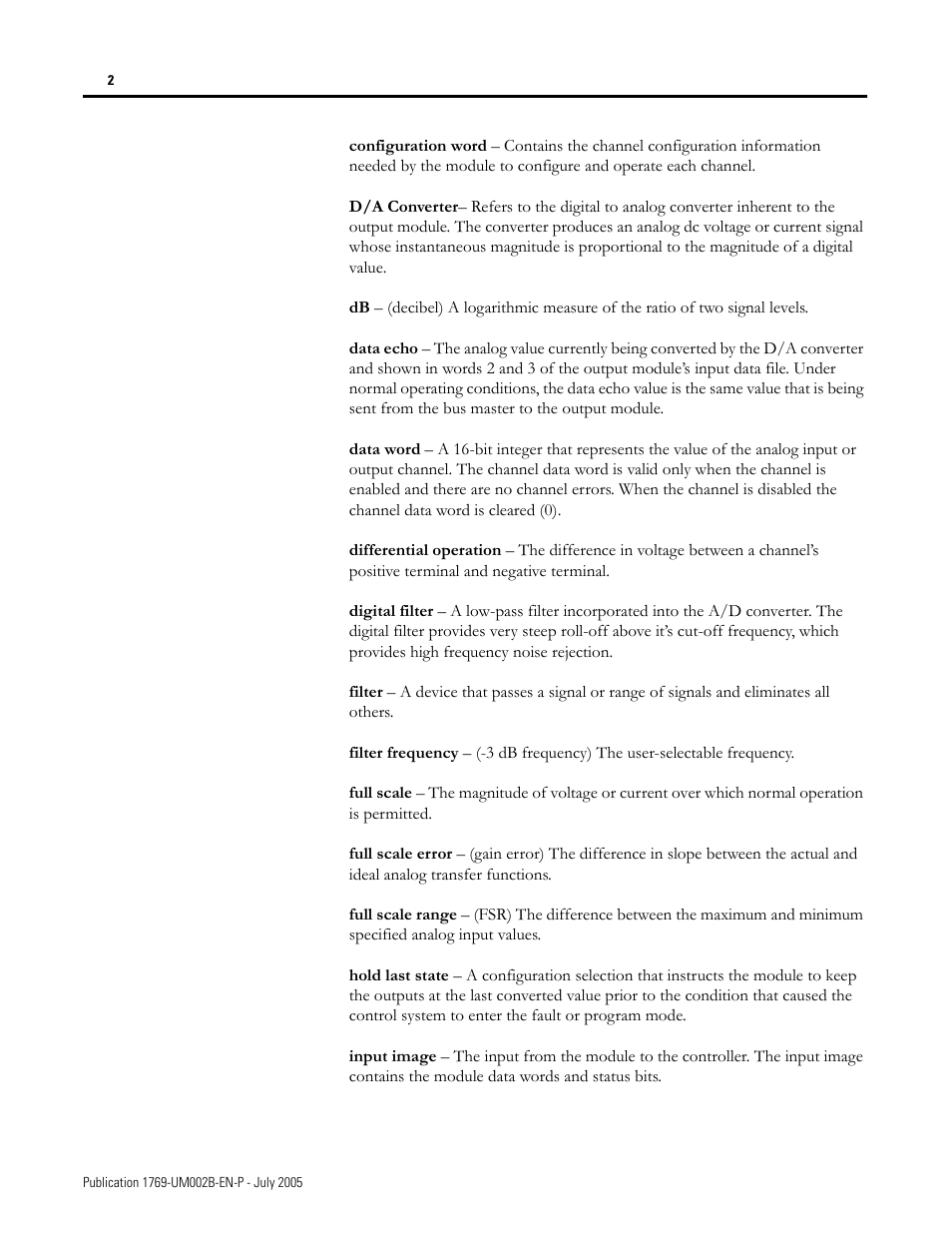 Rockwell Automation 1769-OF2 Compact I/O Analog Modules User Manual | Page 174 / 184