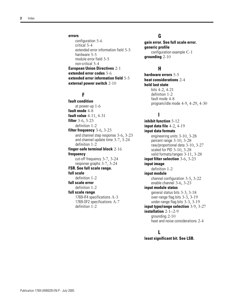 Rockwell Automation 1769-OF2 Compact I/O Analog Modules User Manual | Page 178 / 184