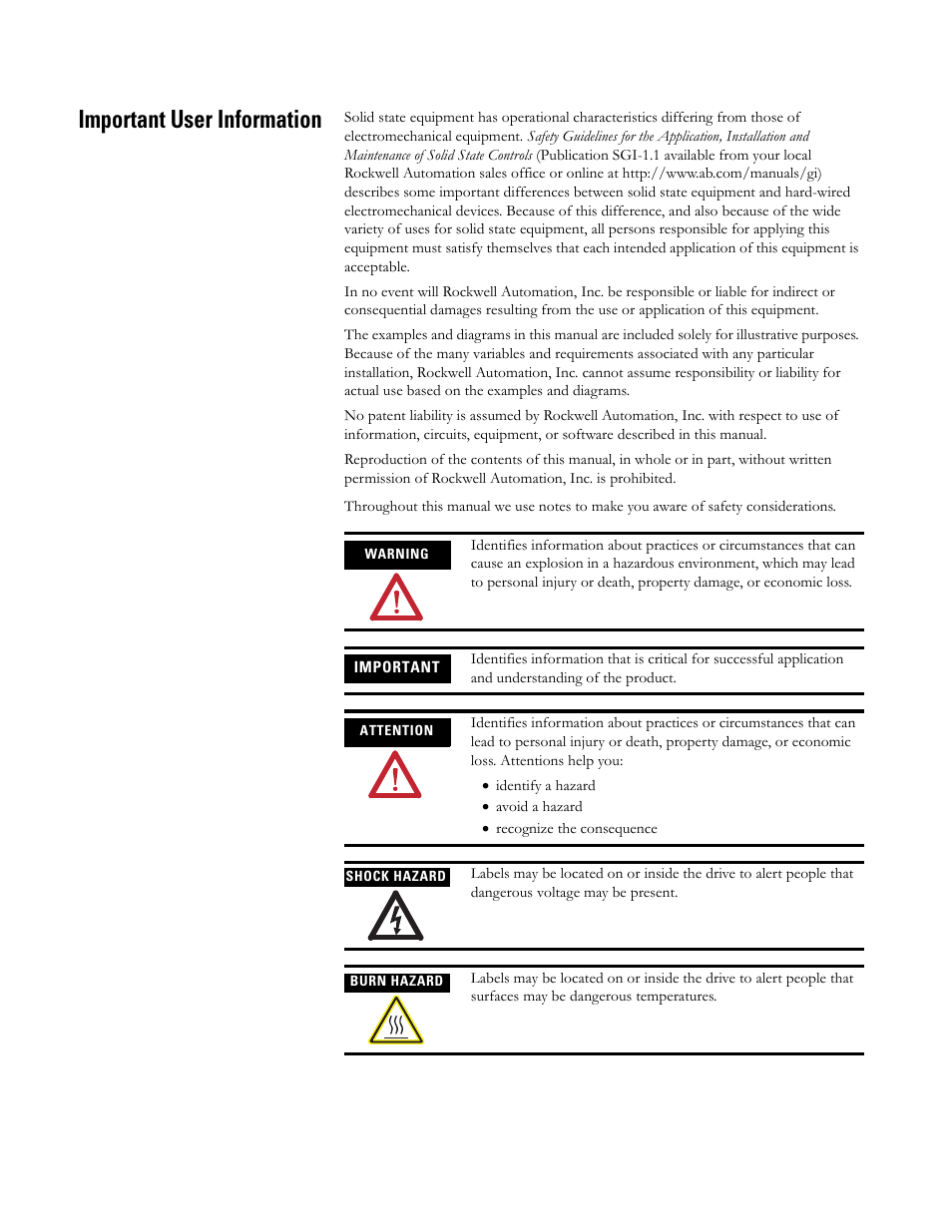 Important user information | Rockwell Automation 1769-OF2 Compact I/O Analog Modules User Manual | Page 2 / 184