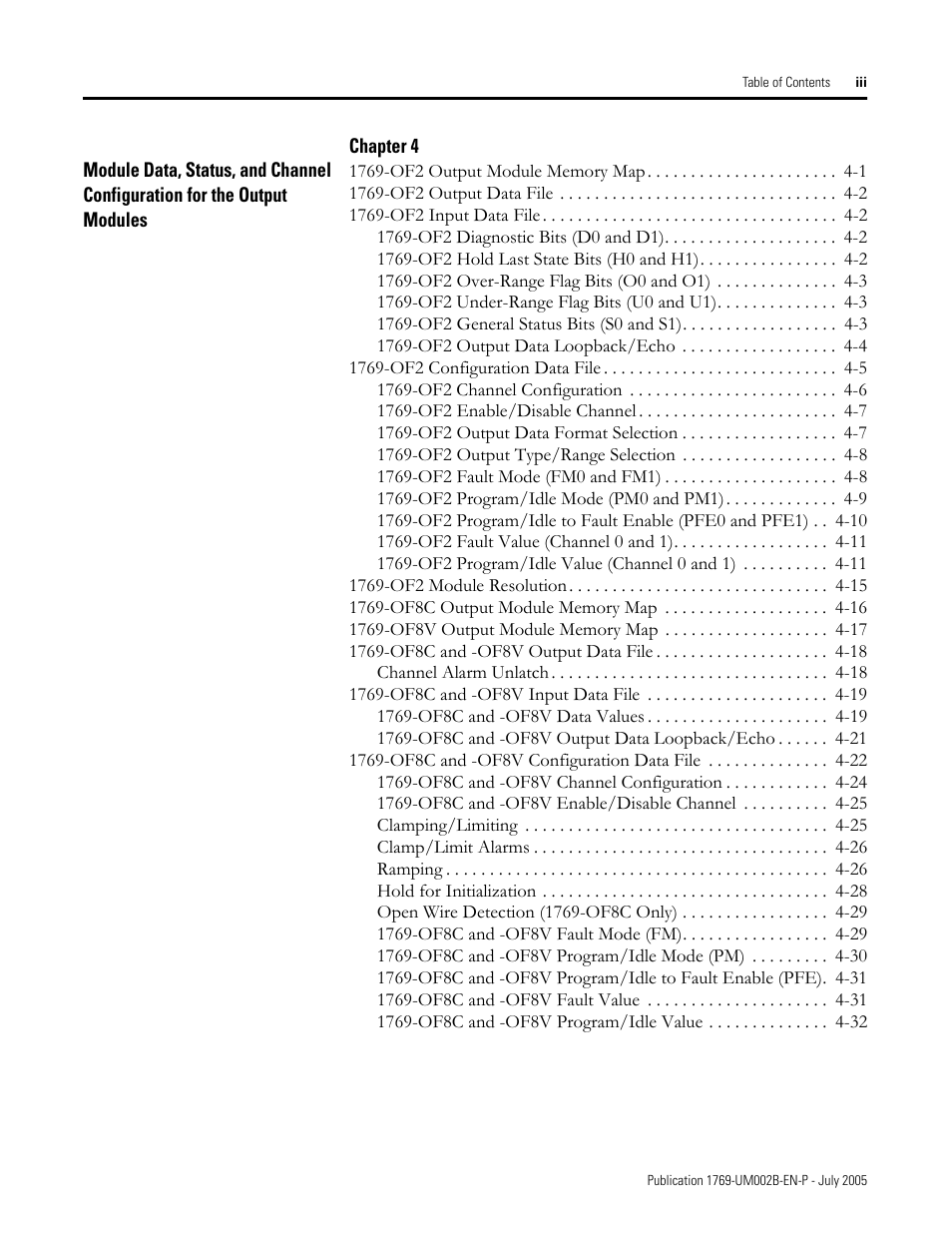 Rockwell Automation 1769-OF2 Compact I/O Analog Modules User Manual | Page 7 / 184