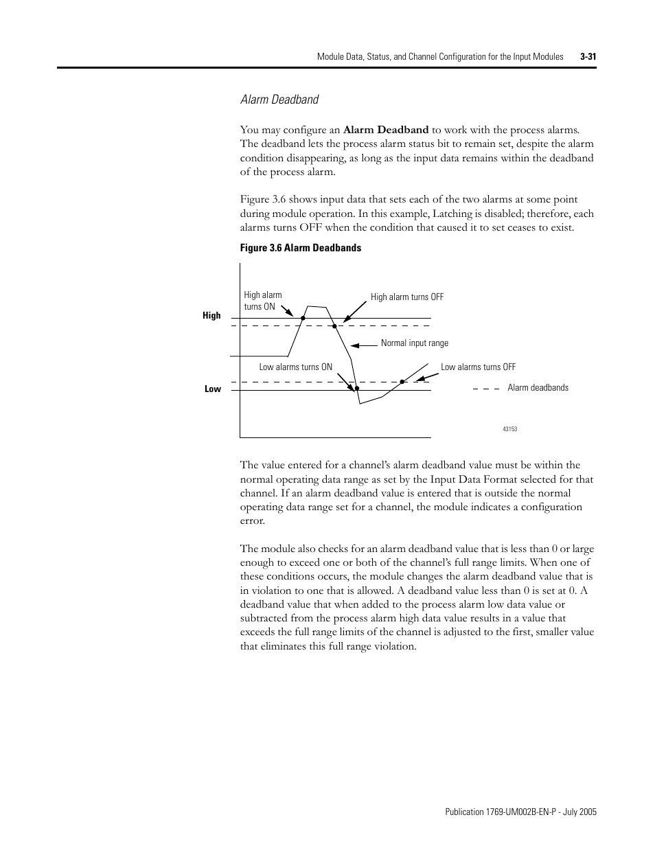 Alarm deadband | Rockwell Automation 1769-OF2 Compact I/O Analog Modules User Manual | Page 81 / 184