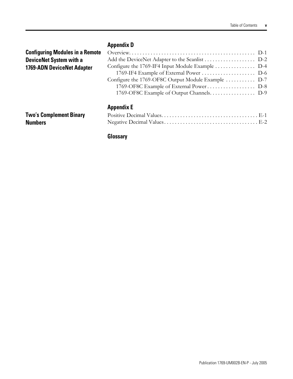 Rockwell Automation 1769-OF2 Compact I/O Analog Modules User Manual | Page 9 / 184