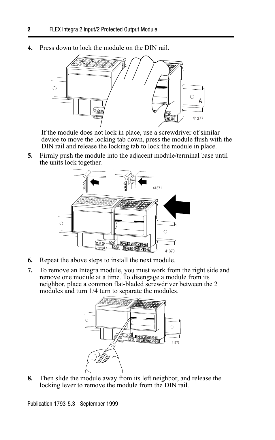 Rockwell Automation 1793-IB2XOB2PS FLEX INTEGRA 2 INPUT/2 PROTECTED OUTPUT MODUL User Manual | Page 2 / 12