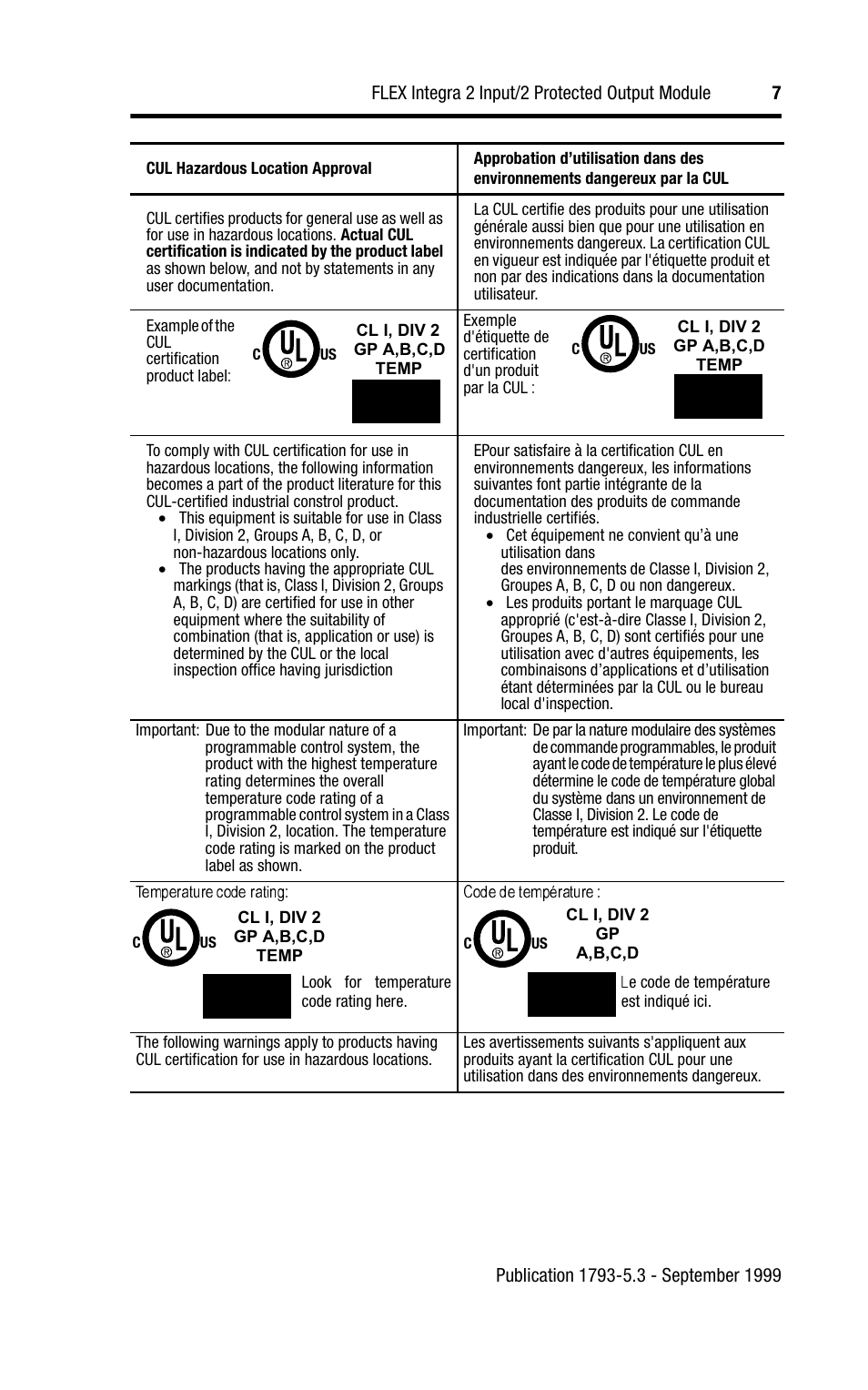 Rockwell Automation 1793-IB2XOB2PS FLEX INTEGRA 2 INPUT/2 PROTECTED OUTPUT MODUL User Manual | Page 7 / 12