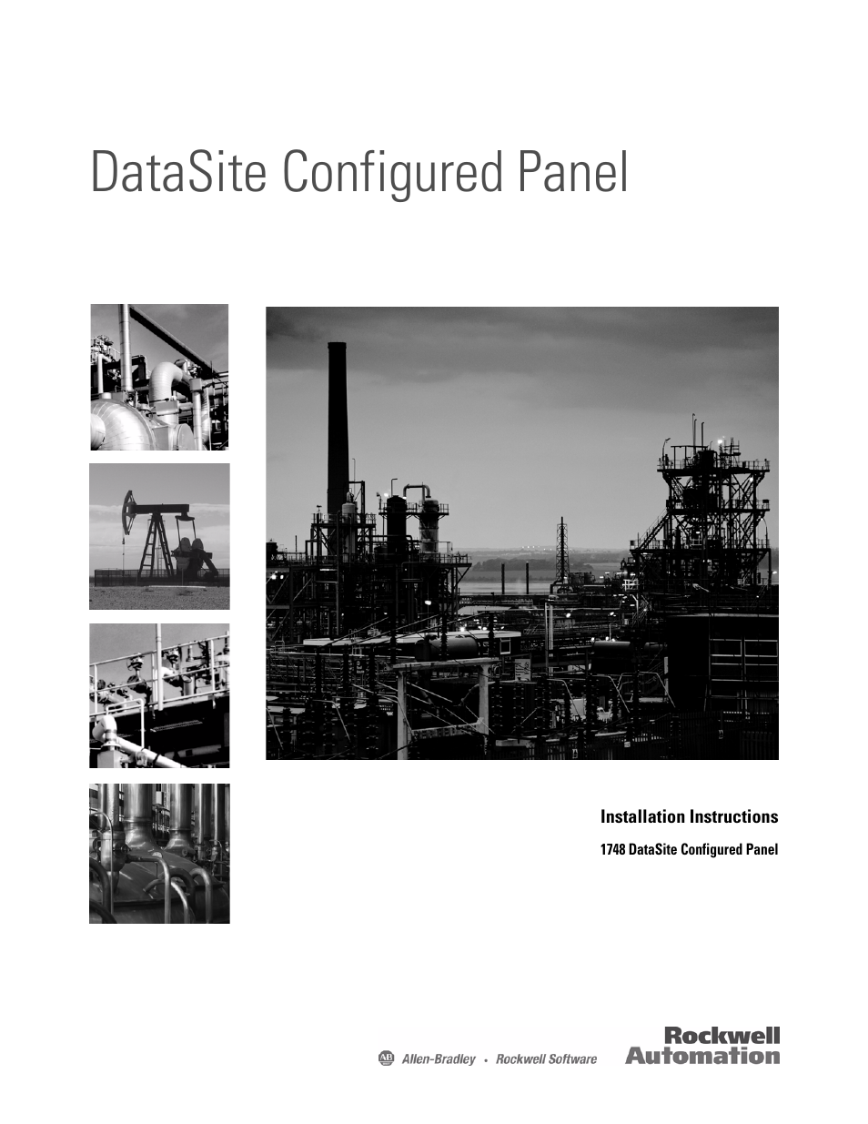 Rockwell Automation 1748 DataSite Configured Panel Installation Instructions User Manual | 56 pages