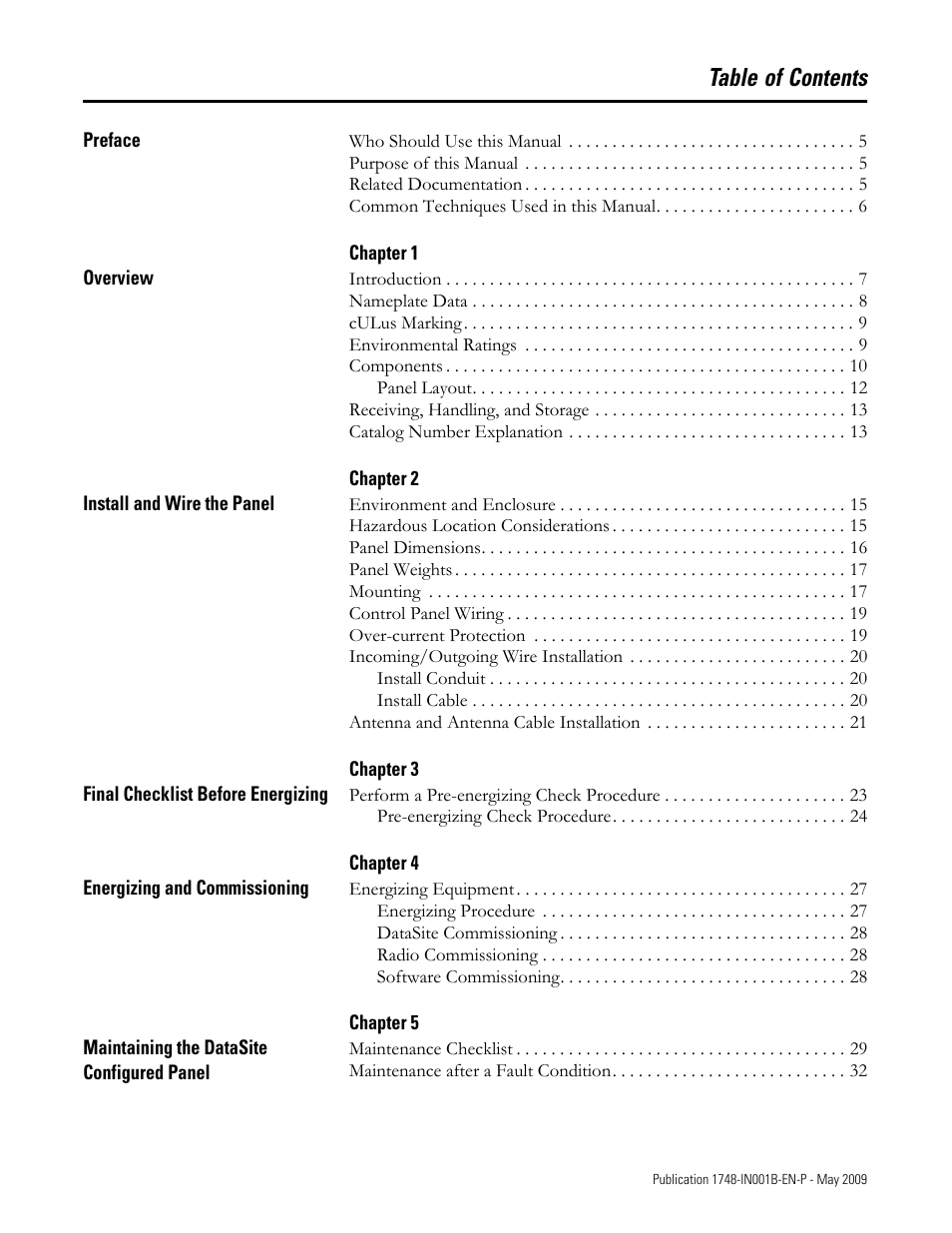 Rockwell Automation 1748 DataSite Configured Panel Installation Instructions User Manual | Page 3 / 56