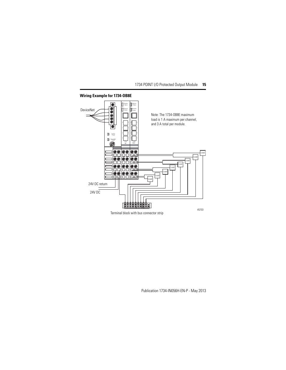 Rockwell Automation 1734-OB2E_4E_8E, Series C POINT I/O Protected Output Module Installation Instructions User Manual | Page 15 / 22
