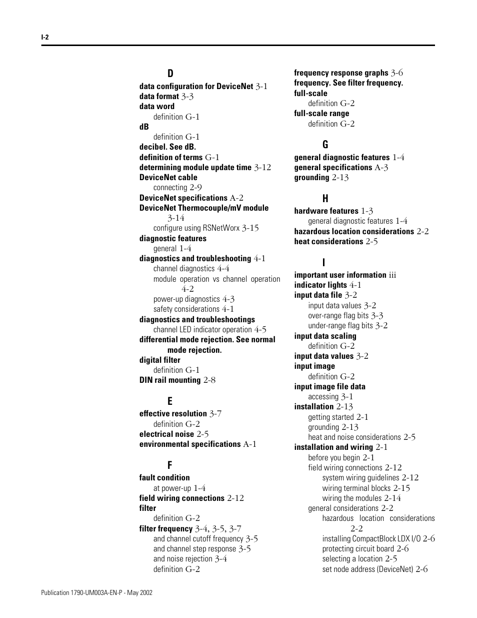 Rockwell Automation 1790P-T4T0 CompactBlock LDX I/O Thermocouple Modules User Manual | Page 104 / 112