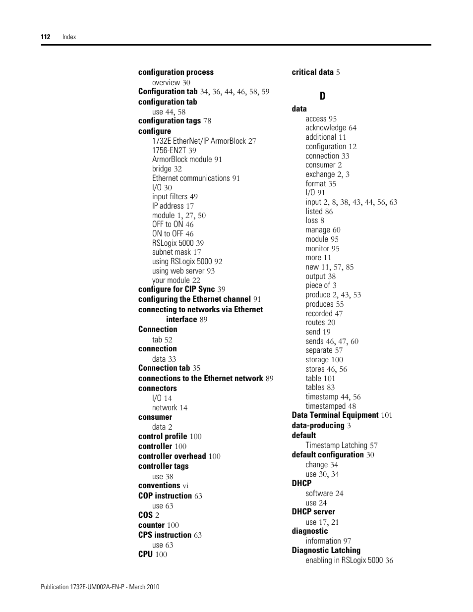 Rockwell Automation 1732E-IB16M12SOEDR EtherNet/IP ArmorBlock supporting Sequence of Events User Manual | Page 120 / 132