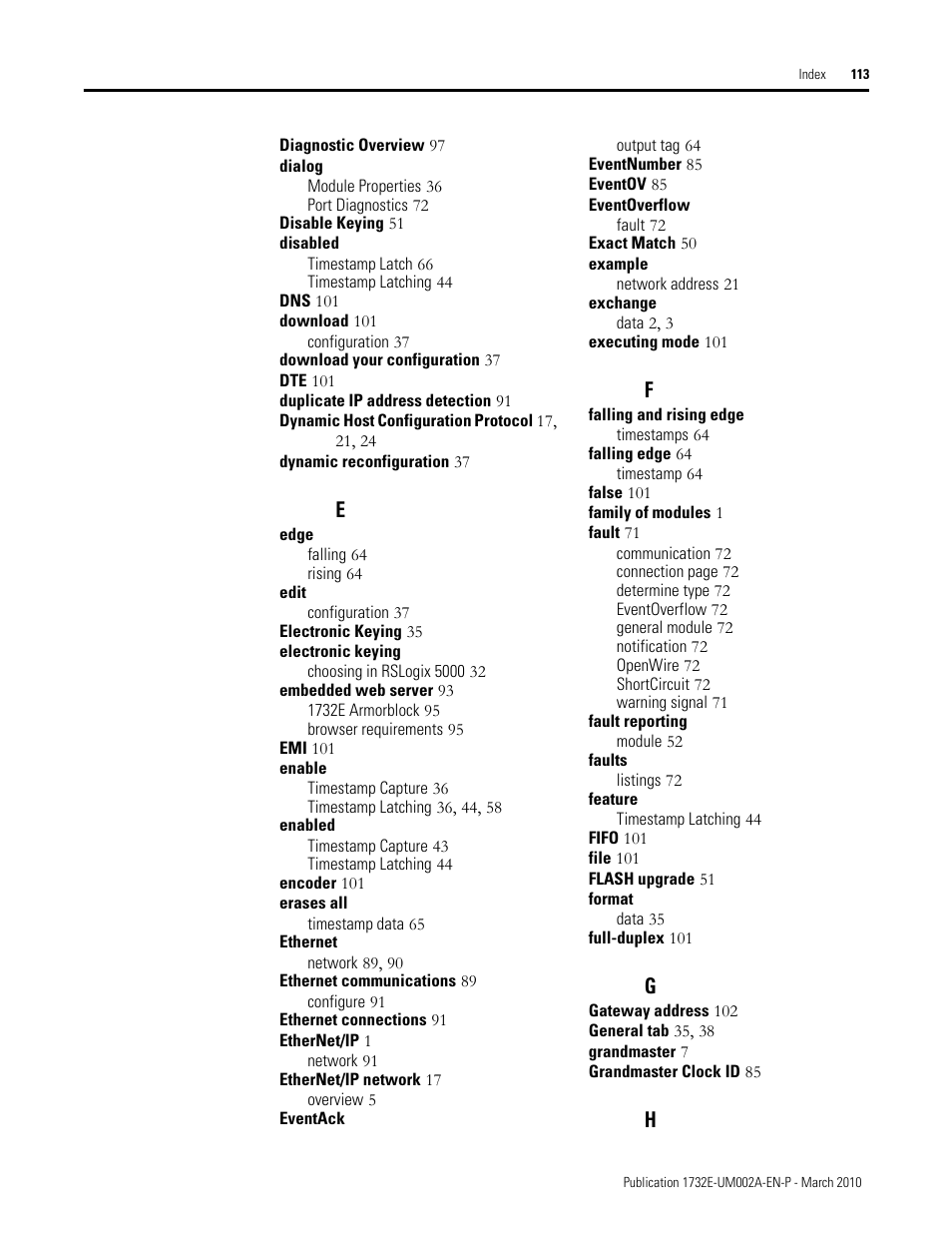 Rockwell Automation 1732E-IB16M12SOEDR EtherNet/IP ArmorBlock supporting Sequence of Events User Manual | Page 121 / 132