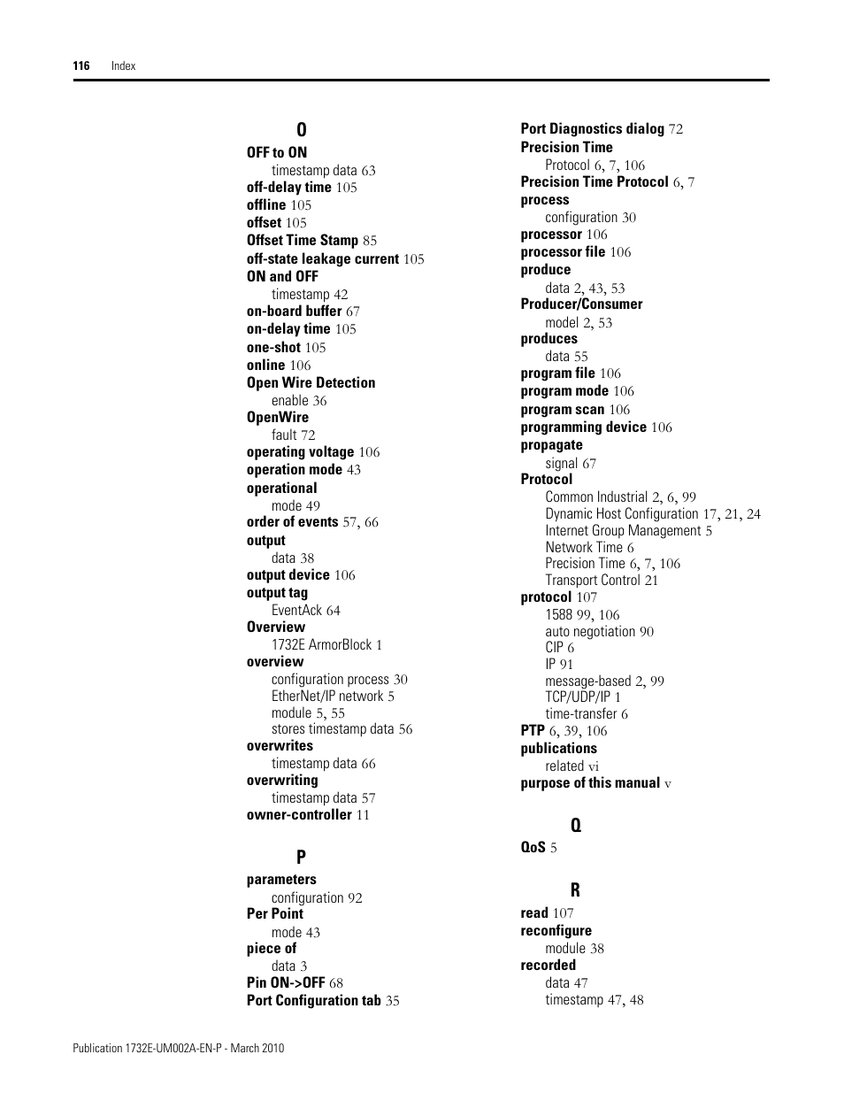 Rockwell Automation 1732E-IB16M12SOEDR EtherNet/IP ArmorBlock supporting Sequence of Events User Manual | Page 124 / 132