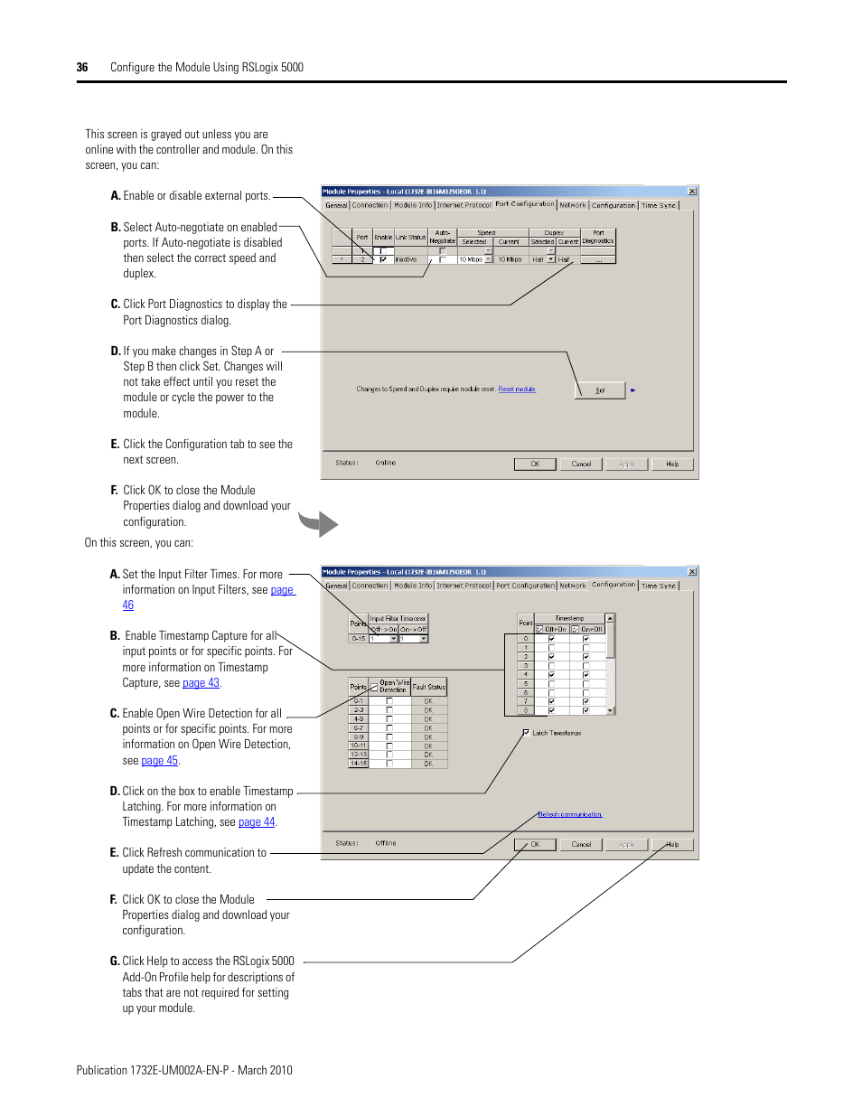 Rockwell Automation 1732E-IB16M12SOEDR EtherNet/IP ArmorBlock supporting Sequence of Events User Manual | Page 44 / 132