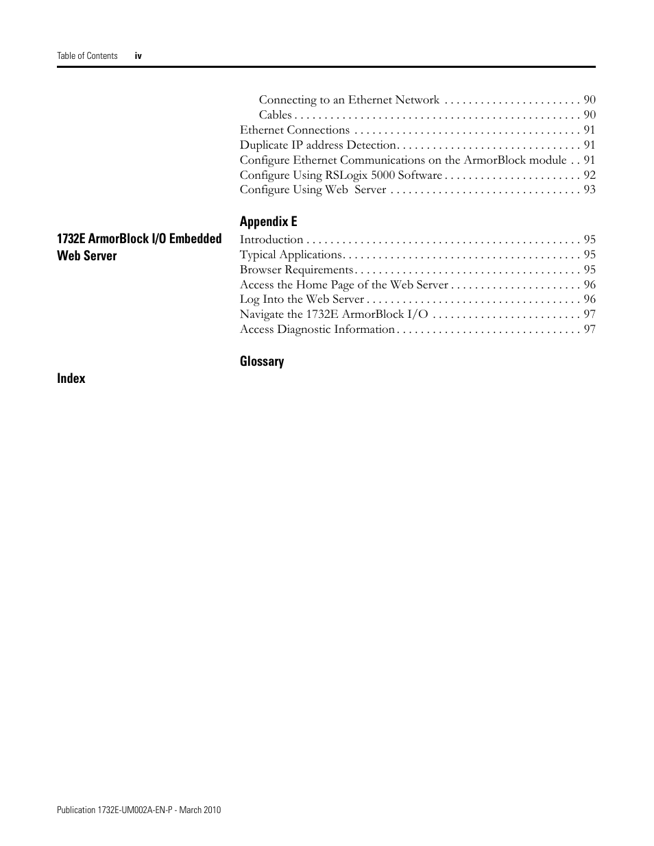 Rockwell Automation 1732E-IB16M12SOEDR EtherNet/IP ArmorBlock supporting Sequence of Events User Manual | Page 6 / 132