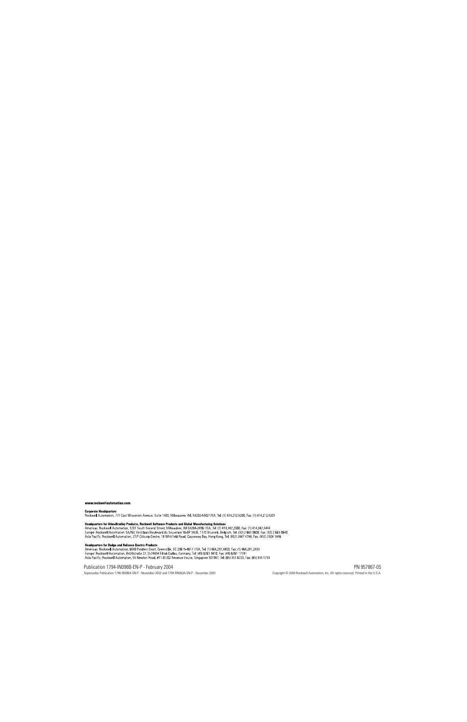 Rockwell Automation 1794-IB16D_OB16D Flex I/O 16 Input and 16 Output w/Diagnostics Module Installation Instructions User Manual | Page 6 / 6