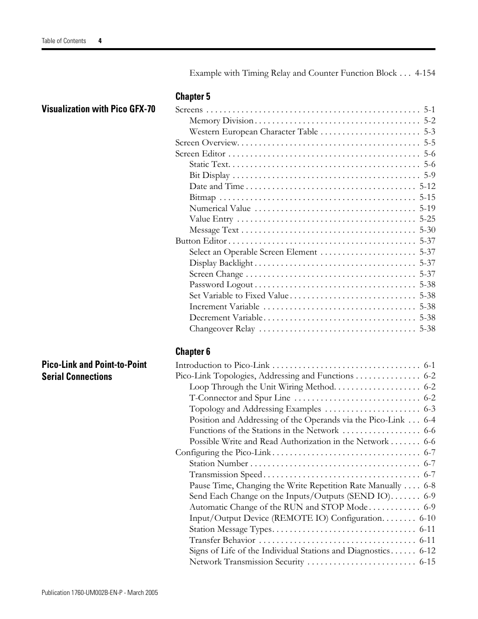 Rockwell Automation 1760-xxxx Pico GFX-70 Controllers User Manual User Manual | Page 10 / 400