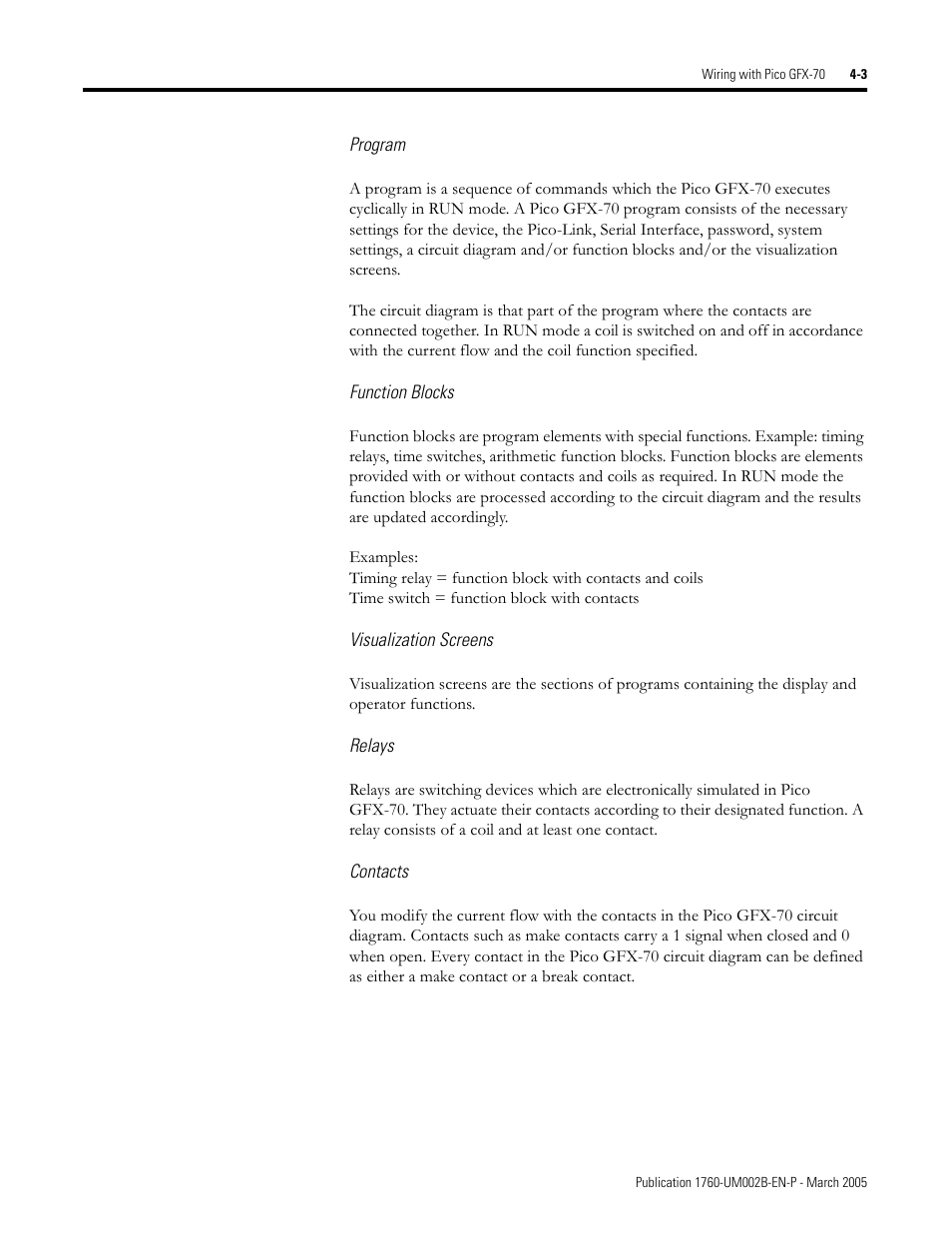 Rockwell Automation 1760-xxxx Pico GFX-70 Controllers User Manual User Manual | Page 113 / 400