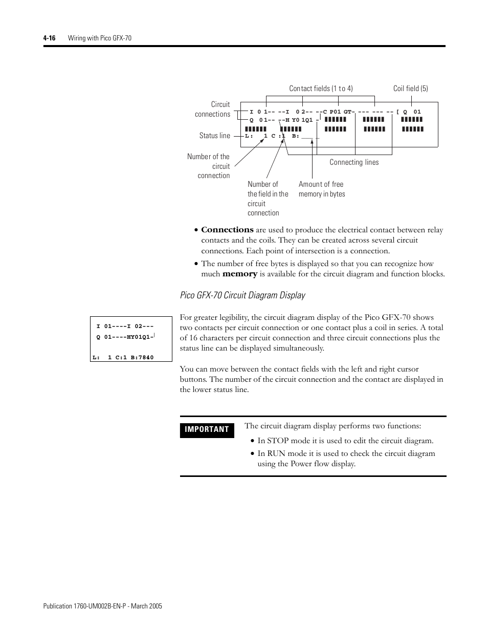 Pico gfx-70 circuit diagram display | Rockwell Automation 1760-xxxx Pico GFX-70 Controllers User Manual User Manual | Page 126 / 400