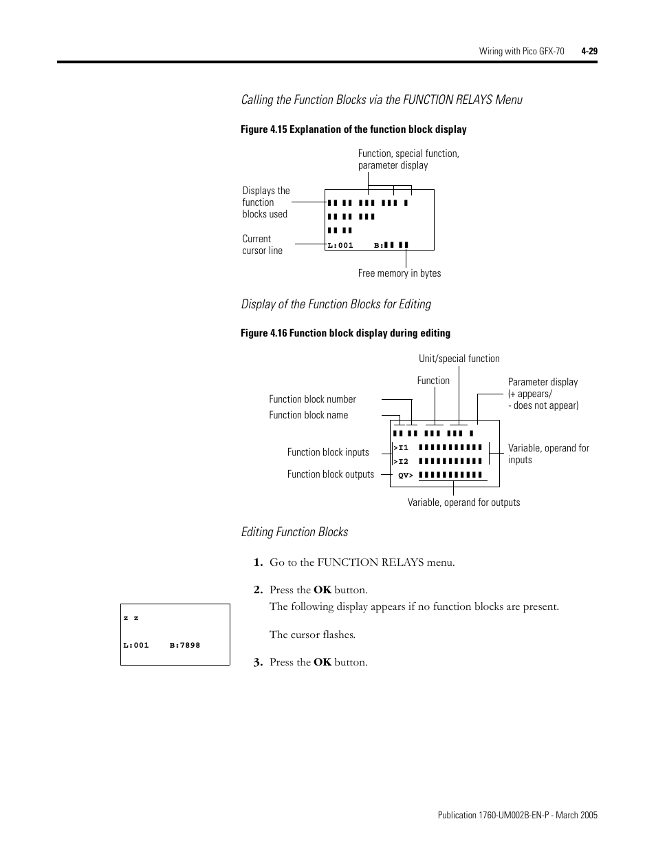Rockwell Automation 1760-xxxx Pico GFX-70 Controllers User Manual User Manual | Page 139 / 400