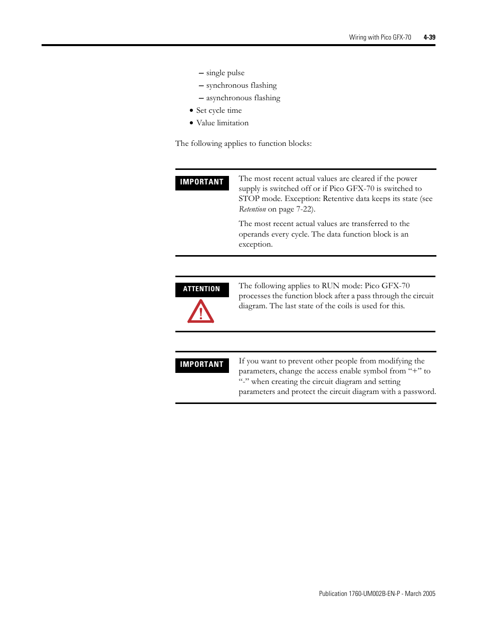 Rockwell Automation 1760-xxxx Pico GFX-70 Controllers User Manual User Manual | Page 149 / 400