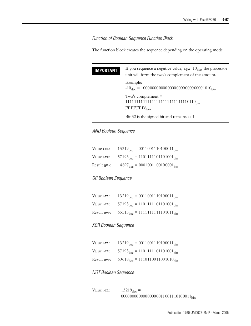 Rockwell Automation 1760-xxxx Pico GFX-70 Controllers User Manual User Manual | Page 177 / 400