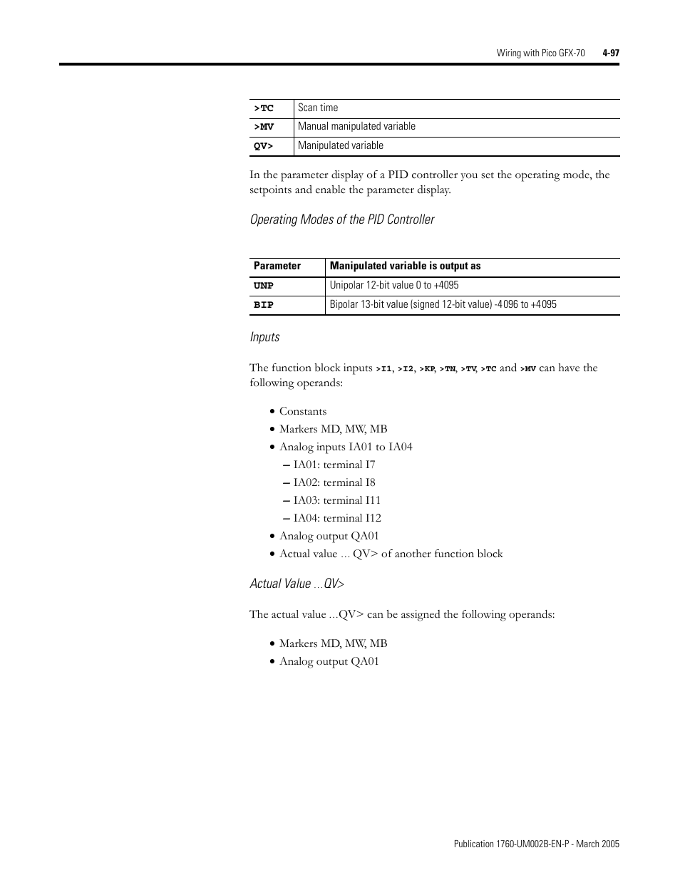 Rockwell Automation 1760-xxxx Pico GFX-70 Controllers User Manual User Manual | Page 207 / 400