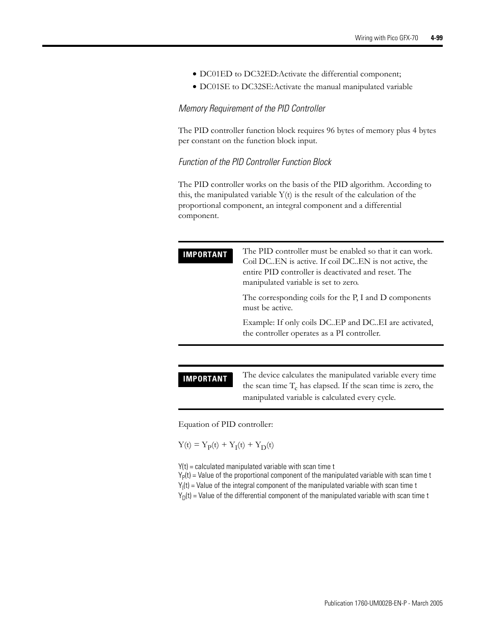 Rockwell Automation 1760-xxxx Pico GFX-70 Controllers User Manual User Manual | Page 209 / 400